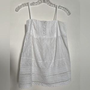 Lilly Pulitzer White Eyelet Cami Top Size 0